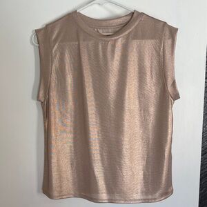 Anthropologie Porridge gold shimmer blouse, NWT size XS